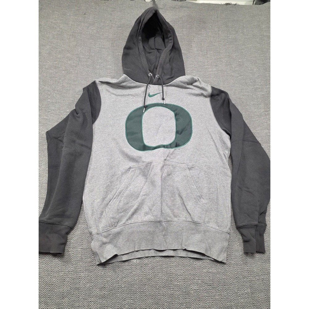 Nike Oregon Ducks Pullover Hoodie Gray Green Men's Size‎ Large